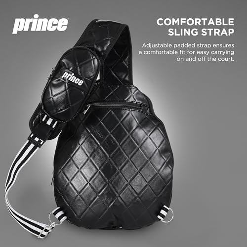 Prince - Pickleball Sling Bag, Lightweight Crossbody Backpack - color: Black