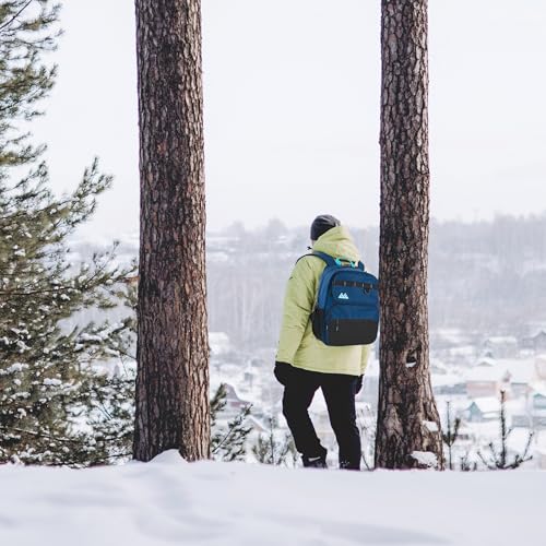 Summit Ridge Travel Backpack for Men and Women, Spacious Work Daypack with Water Bottle Pockets (Navy) - color: Navy