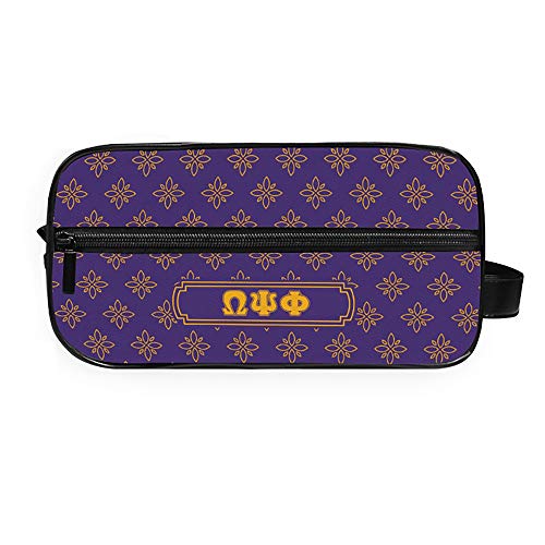 Bad Bananas Omega Psi Phi Fraternity Paraphernalia - Official Vendor - Travel Toiletry Bag - Dopp Kit - Fleur