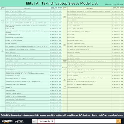 Smatree Elite Laptop Sleeve for 13.4 inch ASUS ROG Flow X13 2022/2021, MSI Summit E13 Flip Evo/E13 Flip, Protective Laptop Case with Pocket(E409) - size: 13.4 inch/E409/Size: 31.2*23.2cm