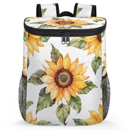 Insulated Cooler Backpack Portable Soft Cooler Bag Ice Chest Backpack for Camping Beach Picnic Lunch Work Travel - color: Multicolor 12