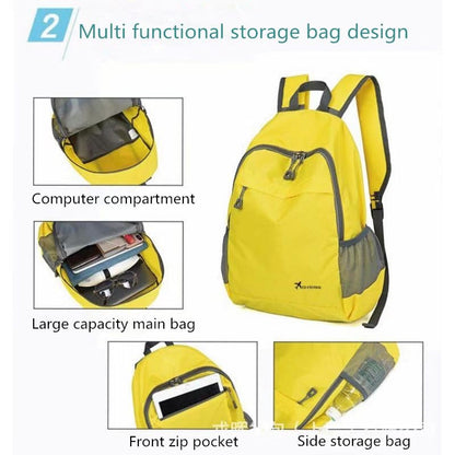 Geboldil Men's and women's waterproof backpack traveling backpack yellow - color: Yellow