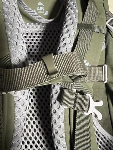 TACNEX Tactical Backpack Strap Clip Webbing Keeper Holder MOLLE Belt Hook Retainer Harness/Sling/Bag/Military Strap Stays - color: Ranger Green, size: 1"