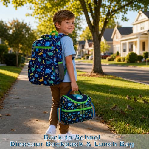 RHCPFOVR Kids Backpack for Boys - Boys Backpack 3-8 Ages Dinosaur for Kids 15 Inch School Bookbag for Kindergarten Elementary School Bookbag for Girl 1st 2nd Grade - style: Dinosaur