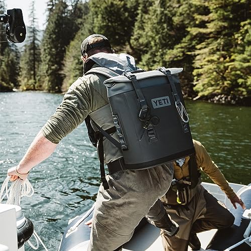 YETI Hopper M Series Backpack Soft Sided Coolers with MagShield Access - color: Charcoal, size: M12