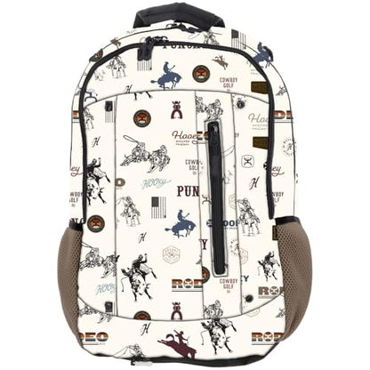HOOEY Rockstar 20L Backpack - Compact Travel Backpack with Laptop Sleeve - Lightweight, Durable Daypack for Commuting, Hiking & Outdoor Use - Unisex Design (Cream/Tan) - color: Cream/Tan