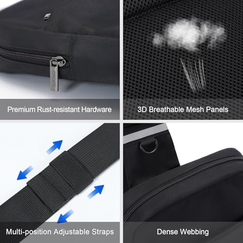 OSOCE Sling Bag, RFID Anti-Theft Lightweight - color: Black - Standard, size: X-Large