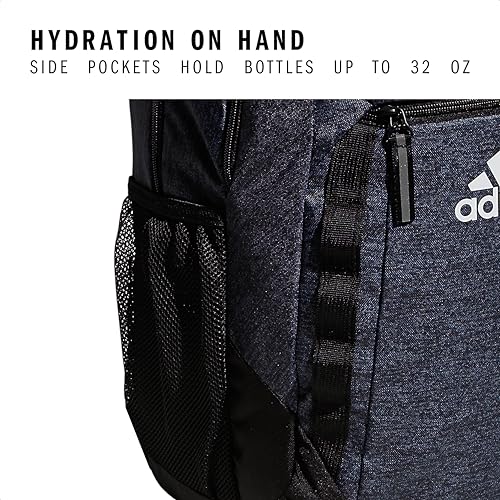adidas Excel 6 School Backpack, 40L - color: Jersey Black/Black/White Fw21, size: OSFA