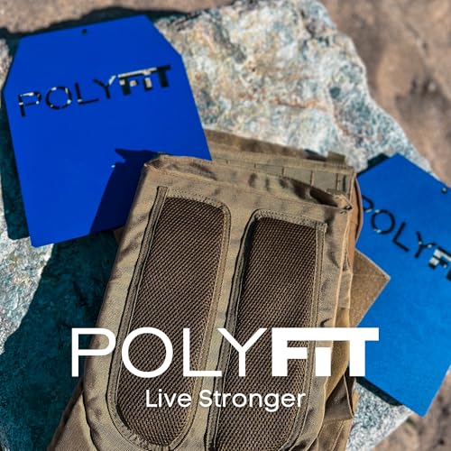 POLYFIT Weight Vest Plates - Weighted Plates for Strength Training Weight Vests - 4lb, 6lb, 9lb, 14lb, 19lb Pairs - color: 19 LB (Gray) Pair
