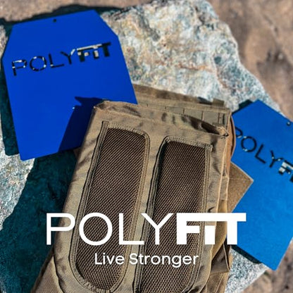 POLYFIT Weight Vest Plates - Weighted Plates for Strength Training Weight Vests - 4lb, 6lb, 9lb, 14lb, 19lb Pairs - color: 19 LB (Gray) Pair
