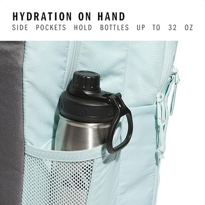 adidas Excel 7 School Backpack for Laptop, Gym and Travel, 34L, Halo Mint Green/White/7.5, OSFA - color: Halo Mint Green/White/7.5, size: One Size