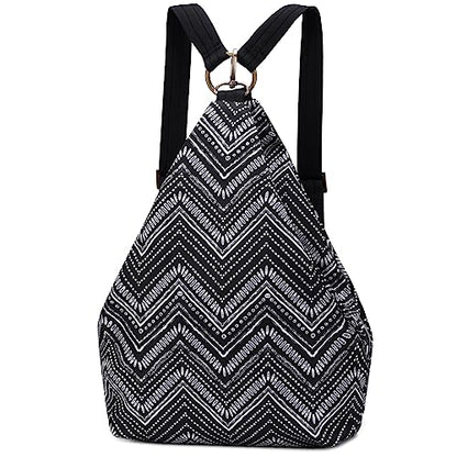 Black Butterfly Premium Backpack for Women, Bohemia Style Fashion Casual Daypack Backpack, Small Backpack Purse (40-black) - color: 40-black