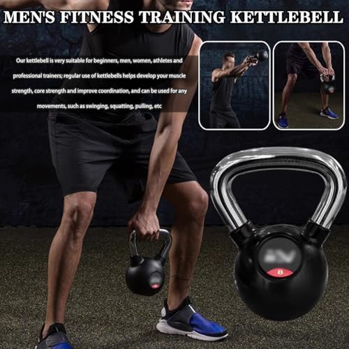 Kettle Bells Women Men's Fitness Training Kettlebell, Professional Gym Sports Cast Iron Dumbbell, Swing/Squat/Lift, Silent Anti-Collision(18kg)