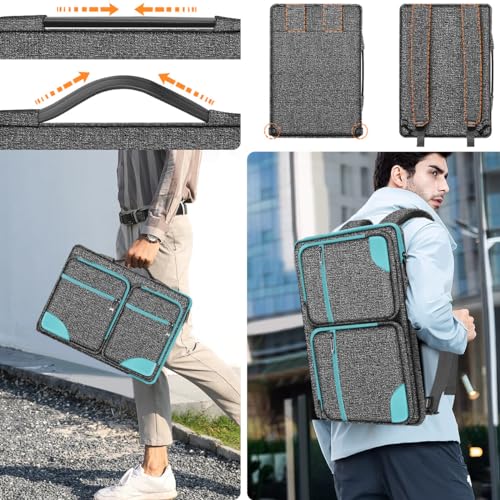 Hseok Laptop Case 15 15.6 16 inch Sleeve with Handle & Straps,Sapphire - color: Sapphire, size: 15"-15.6"