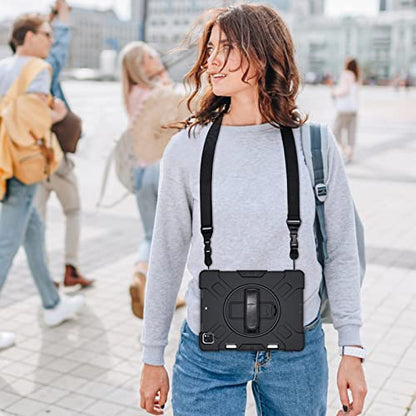 [2 Pack] Replacement Shoulder Strap Universal Adjustable Shoulder Strap for Laptop iPad Tablet Phone Case Messenger Camera Luggage Duffel Bag, Nylon Neck Strap 32"-61", Black - color: Black-2 Pack