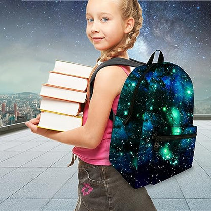 Unisex TrendyMax Galaxy Pattern Grade Backpack for Elementary Kids (Galaxy 110) - color: Galaxy 110