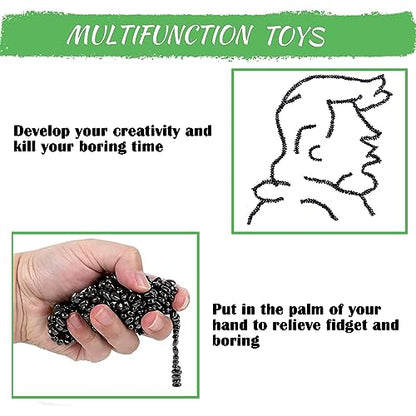 550pcs Fidget Toys Adults ，Sensory Toys， Desk Fidgets Toys for Office Stress/Anxiety Relief (550 PCS) - size: 550 PCS (Black)