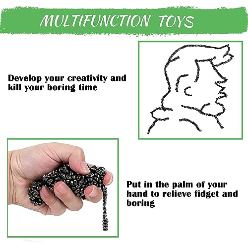 1000pcs Fidget Toys Adults ，Sensory Toys， Desk Fidgets Toys for Office Stress/Anxiety Relief (1000 PCS) - size: 1000 PCS (Black)