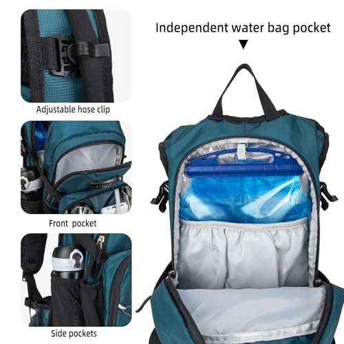 Hydration Backpack, Lightweight Water Backpack for Hiking with 3L Leak Proof Water Bladder, Insulated Hydration Pack Ideal for Hiking and Cycling, 18L