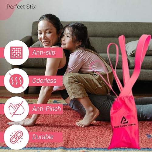 [4 Sizes] Perfect Stix Pull Up Resistance Bands for Women - Pull Up Assistance Exercise Bands. Resistance Bands for Working Out, Stretching, Powerlifting and Fitness