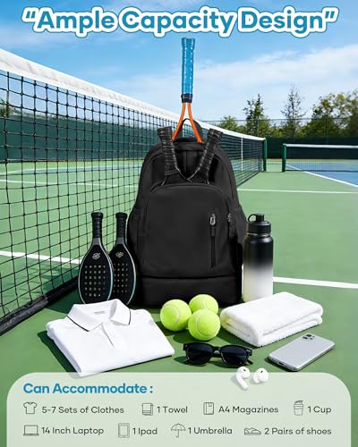 Gym Backpack for Women Men,Waterproof Gym Backpack with Shoe Compartment,Lightweight Sports Gym Bag Casual Daypack,Black - color: A-black