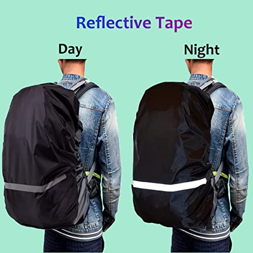 Backpack Rain Cover, Outdoor Backpack Covers, Waterproof Backpack Snow Cover for Travel, Climbing, Hiking and Outdoor Activites - color: Black