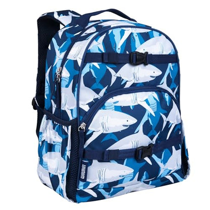 Wildkin 15 Inch ECO rPET Backpack for Kids, Sharks - color: Sharks, size: 15 Inch/12L