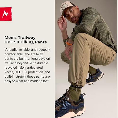 MARMOT Men's Trailway Pant - color: Dark Steel, size: 36 Short