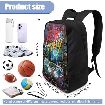 Basketball Backpack With Separate Ball Compartment And Shoes Fit Basketball Volleyball Football - color: Gamepad