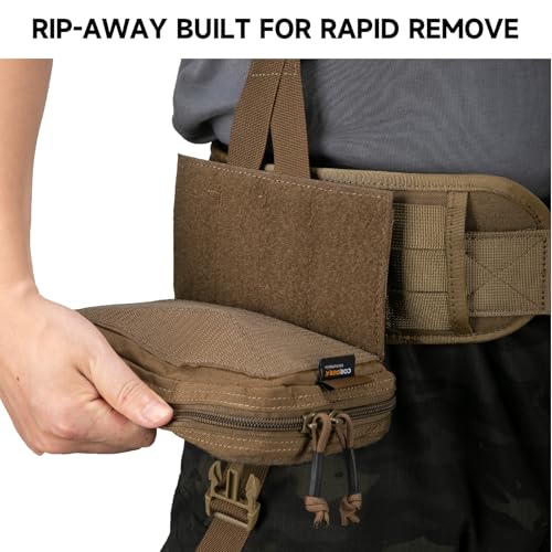EXCELLENT ELITE SPANKER Tactical Molle Rip Away Ifak Pouch Utility First Aid Pouch Medical EMT Bag - color: Coyote Brown