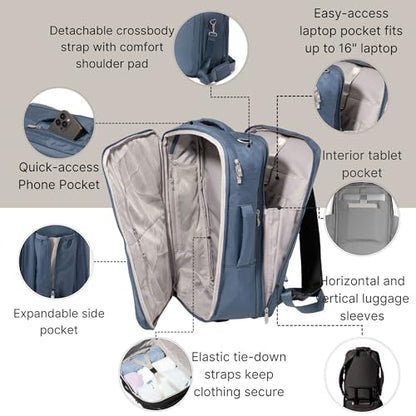Baggallini Modern Convertible Travel Backpack - color: Mist