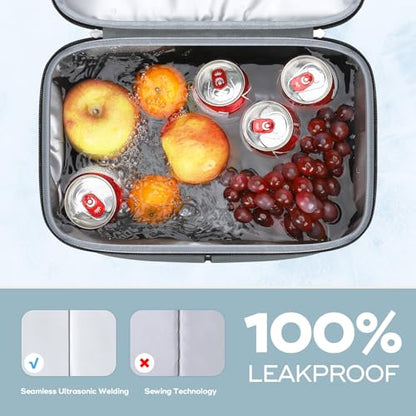 Maelstrom Cooler Backpack,Double Deck Insulated Bag,Leakproof Lunch Chest | 36 Can,Keeps Food Cold For 16h,Ergonomic, Lightweight. Perfect For Men, Women, Beach, Hiking,Camping, Travel, Work - color: 2.beige-gray