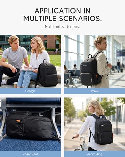 40x30x15 cm Personal Item Travel Bag,16x12x6 inch Small Carry On Backpack 20L, Flight Approved Underseat Travel Bag Cabin Size Lightweight Grey - color: Grey