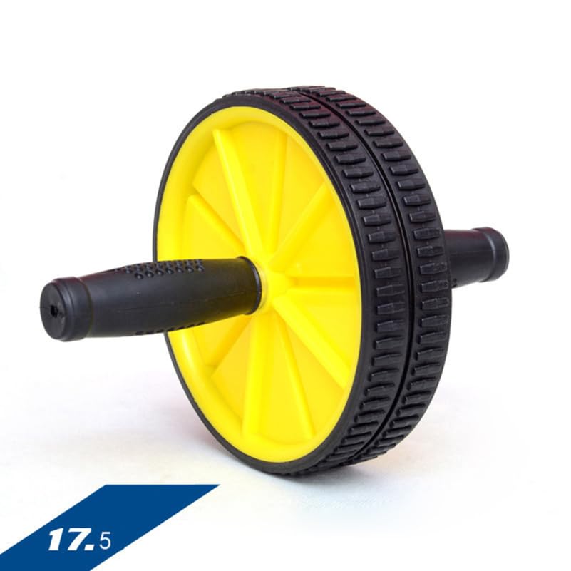 SUPVOX Ab Roller Wheel, Abdominal Double Wheel Ab Workout Equipment Home Gym Fitness Device Steel Tube Abdomen Trainer for Core Strength Quiet Workouts for Men Women Beginners