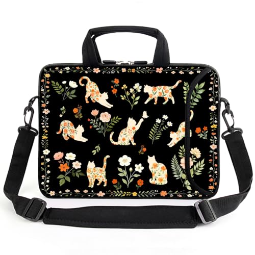 AMARY 17" Laptop Shoulder Bag Carrying Case Adjustable shoulder straps, comfortable handle, front pocket for storing mouse (Cat-2) - color: Cat-2