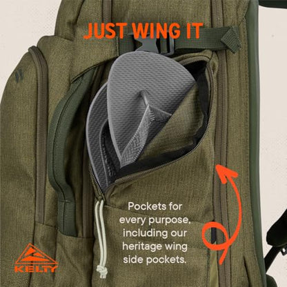 Kelty | Redwing Traveler Backpacks, Travel Pack for Adventure Travel - color: Burnt Olive, size: 30L