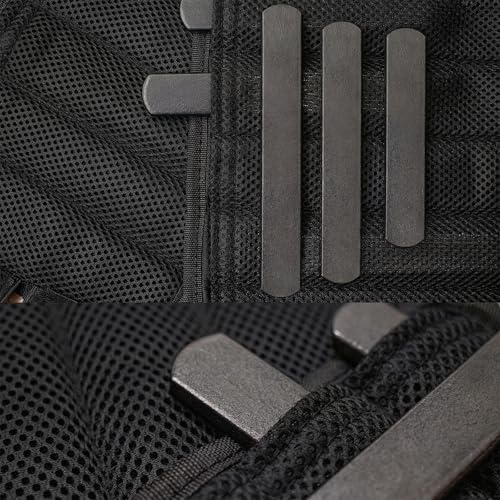 Mavee Fractional Weight Vest Plates, Rustproof Solid Steel Inserts for Rucking, Tactical Carrier & Strength Training - color: Black (E-Coated), size: 4.7 Inch (10 Pack / 3.5 Lbs)