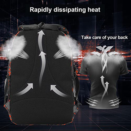 rickyh style Lightweight Elementary Durable Backpack Student Kids Waterproof Backpack - color: 22tuhong