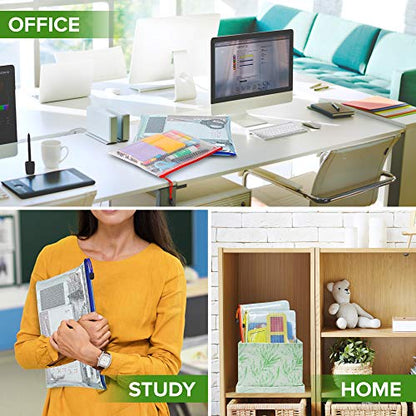 5 Pack Mesh Zipper Pouch Bags 10x14 inch - Plastic Zipper Pouches for Organizing - Document Bags with Zippered - Letter Size Zippered Pouch - Document Pouches Clear Zip Bags - Mesh Storage Bags - size: 5 Pack 10x14