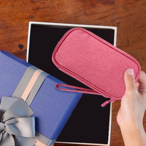 Travel Electronic Organizer Pouch Bag, 3 Compartments Portable Electronic Phone Accessories Storage Multifunctional Case for Cable, Cord, Charger, Hard Drive, Earphone(Black)