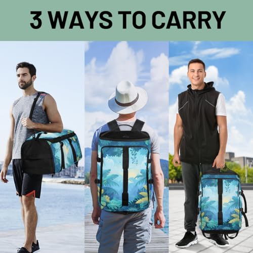 Gym Backpack, Water Resistant Carry-On Bag with Padded Shoulder Straps