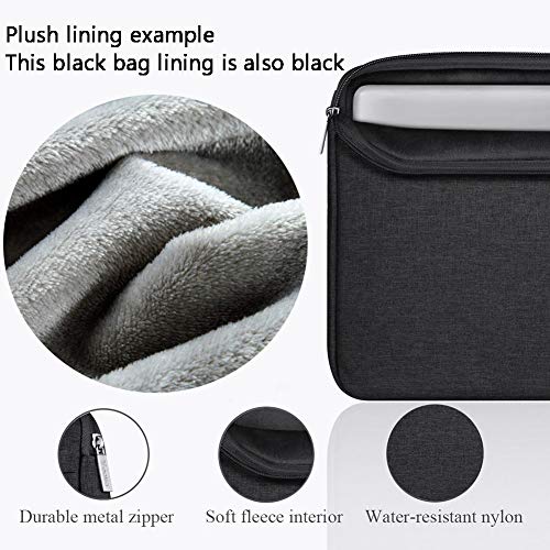 Voova Laptop Sleeve Carrying Case 15.6 16 Inch,Slim Computer Cover Bag Compatible with MacBook Pro 15/16, Dell xps 15,15-16 Inch HP Dell Asus Acer Laptop, Black - color: Black, size: 15.6-16 Inch