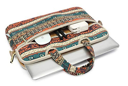 kayond Red Bohemia Patten Waterproof Laptop Shoulder Messenger Bag Case Sleeve for 15 Inch 15.6 Inch Laptop - color: Red Bohemia, size: 15-15.6 inch