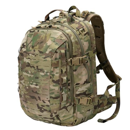 EXCELLENT ELITE SPANKER 40L Tactical Military Backpack for Men and Women Large Rucksack Assault Pack Bag for Outdoor Camping, Hiking(Multicam) - color: Multicam