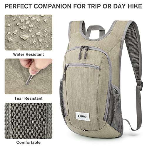 G4Free 10L/15L Hiking Backpack Lightweight Packable Hiking Daypack Small Travel Outdoor Foldable Shoulder Bag - color: Beige, size: 20L