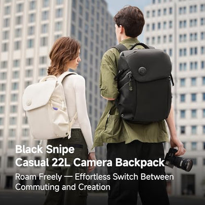 VSGO 22L Casual Camera Backpack – Large‑Capacity Waterproof Photography Bag with Quick‑Access Design, Customizable Dividers, 16″ Laptop Compartment, and Ergonomic Travel Comfort