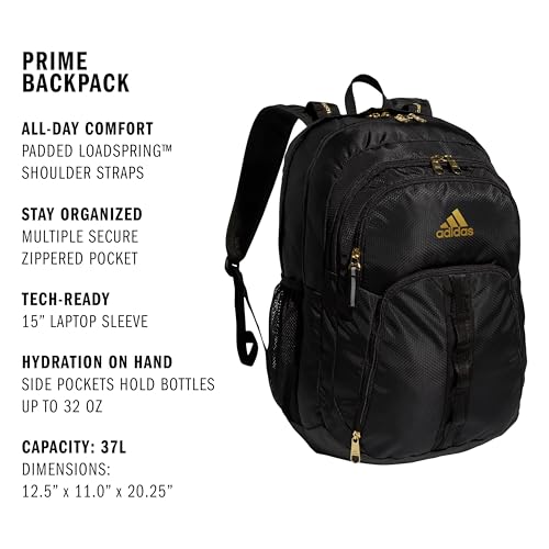 Prime 6 Backpack - color: Black/Gold Metallic