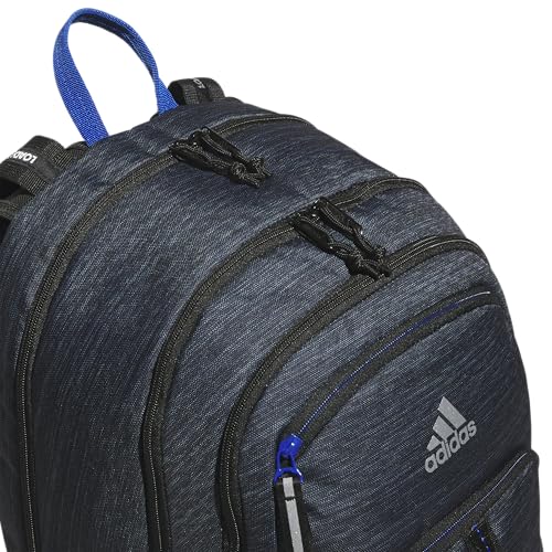 adidas Prime 7 Backpack for Laptop, School and Travel, 37L - color: Two Tone Black/Team Royal Blue/2