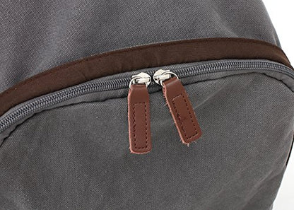 kayond Casual Style Lightweight canvas Laptop Bag/Durable Travel backpacks/Rucksack for Men&Women/Fashion Backpack Fits 15 inch Notebook (Gray) - color: Gray