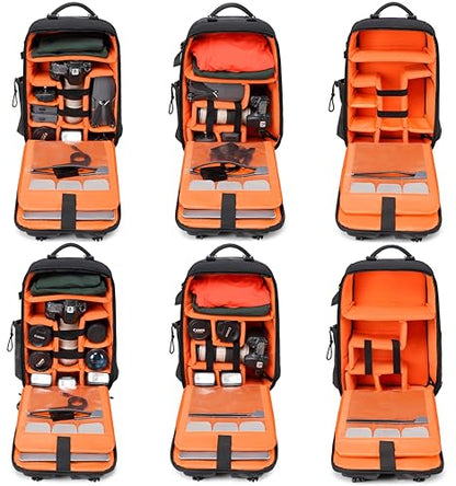 Camera backpack photographer Camera Backpack Waterproof Large for DSLR Cameras Backpacks for Photographers Camera Backpack for Women Men Outdoor Black